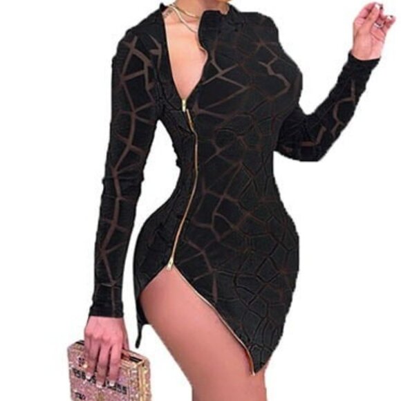 Side Zipper Dress - Picture 1 of 2